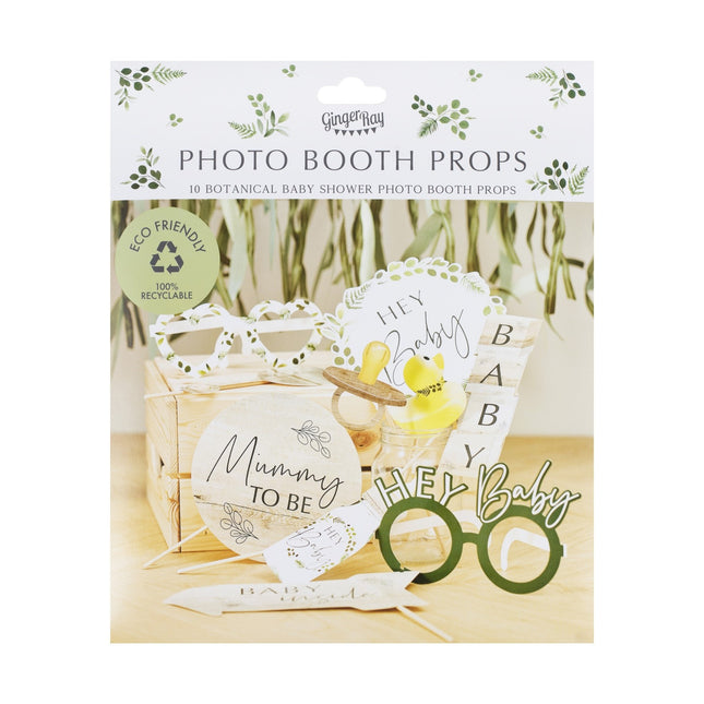 Oggetti di scena per Photobooth Baby Shower 10 pezzi