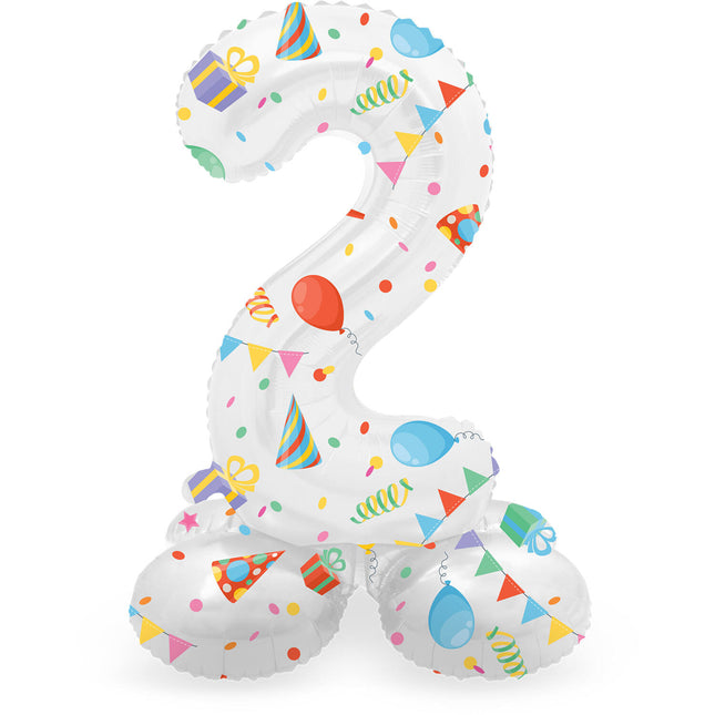 Palloncino ad elio 2 anni con vuoto standard 41 cm