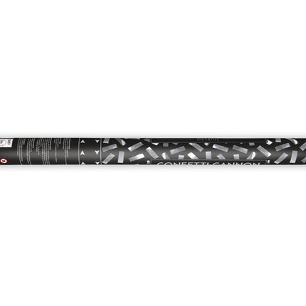 Cannone per coriandoli argento 60 cm