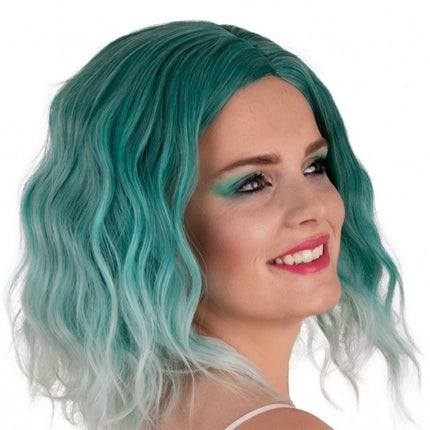Parrucca Alicia mezza lunga con onde da Aqua a Bianco