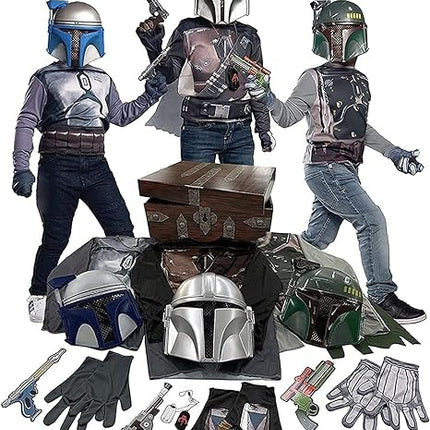Set di costumi da cacciatori di taglie di Star Wars 19 pezzi