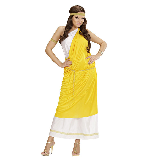 Abito romano giallo da donna