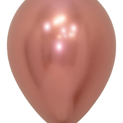 Palloncini Reflex Oro Rosa 30cm 12pz