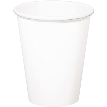 Bicchieri bianchi di cartone 350ml 8pz