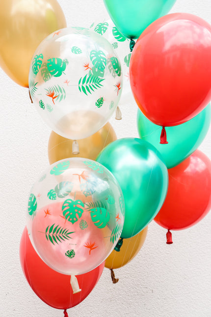 Set di palloncini tropicali 30 cm 12 pezzi