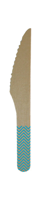 Coltelli in legno turchese 8 pezzi