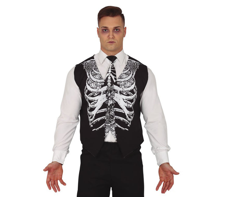Set di vestiti da scheletro per Halloween 2 pezzi