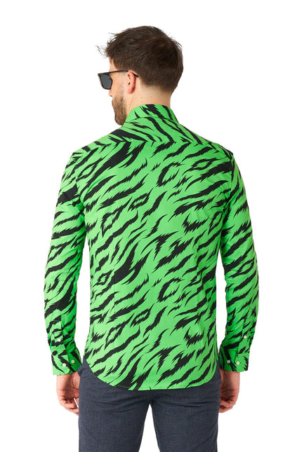 Camicia Tiger Verde Uomo <tc>OppoSuits</tc>