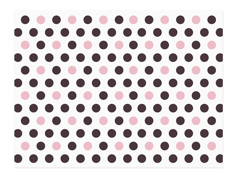 Tovagliette rosa nero 40cm 6 pezzi