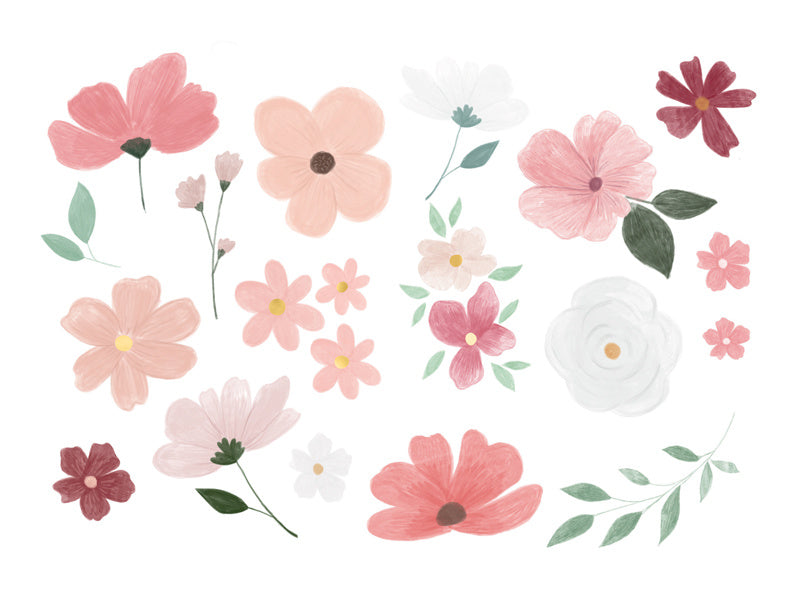 Tatuaggi Fiori 18 pezzi