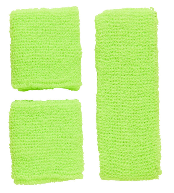 Fasce elastiche verde neon 2 pezzi