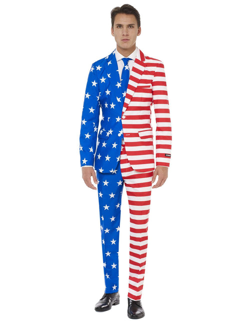 Tuta con bandiera USA da uomo <tc>Suitmeister</tc>