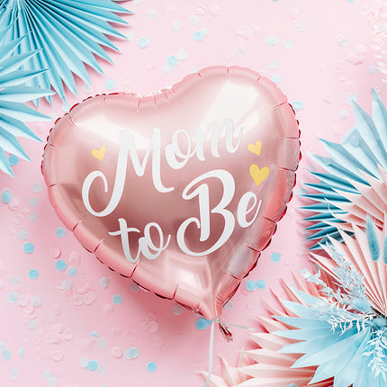 Palloncino ad elio Cuore Mamma da Diventare Rosa Vuoto 35cm
