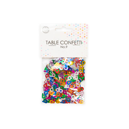 Coriandoli da tavolo 9 anni colorati