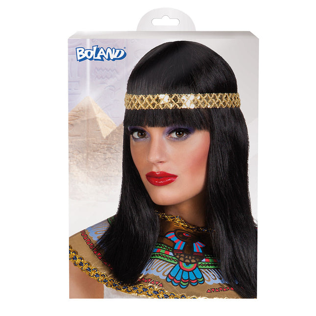 Parrucca Cleopatra con fascia