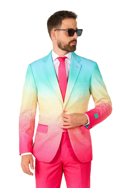 Tuta blu fucsia arcobaleno da uomo <tc>OppoSuits</tc>