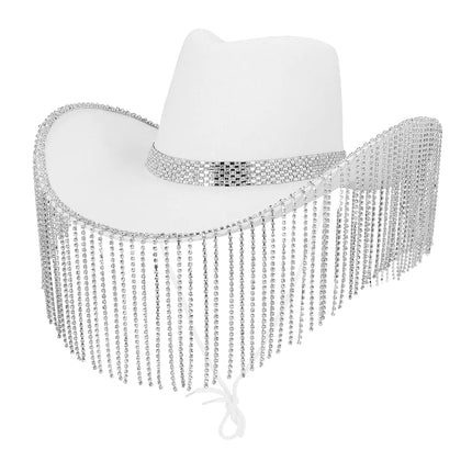 Cappello da cowgirl Showgirl bianco