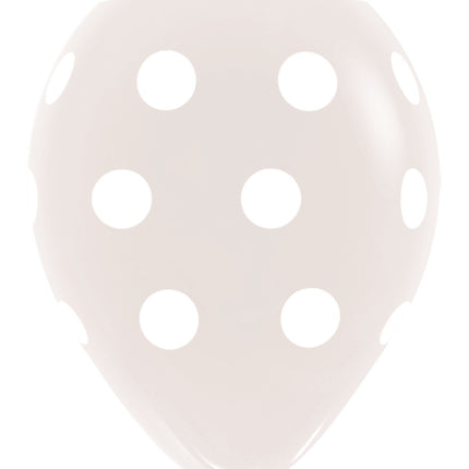 Palloncini a pois trasparenti 30 cm 25 pezzi