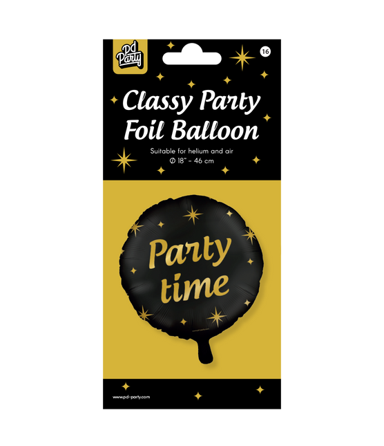Palloncino a elio Party Time vuoto 30 cm