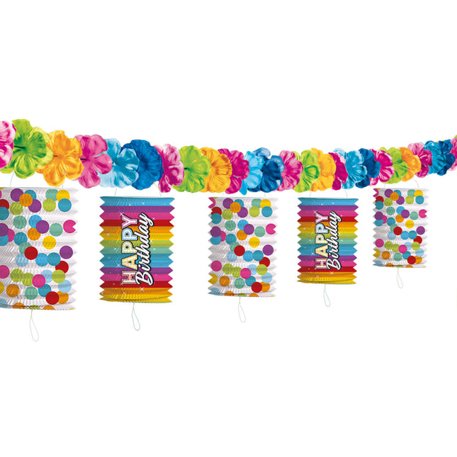 Buon compleanno Champions Garland Arcobaleno 3,6 m