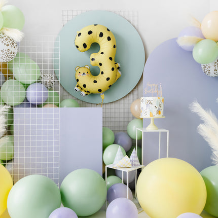 Palloncino ad elio 3 anni Ghepardo vuoto 75 cm