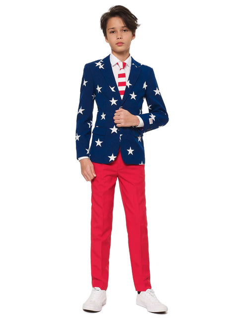 Tuta USA a stelle e strisce Ragazzo adolescente <tc>OppoSuits</tc>