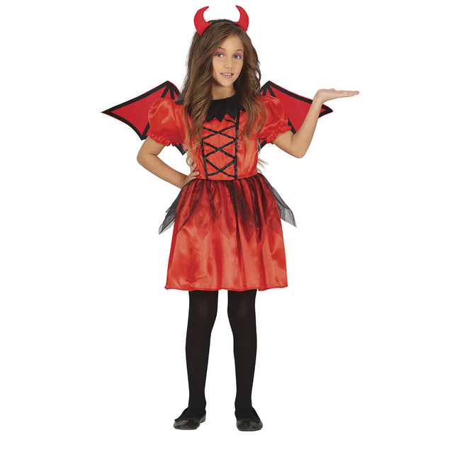 Costume di Halloween da Diavolo Ragazza Rosso