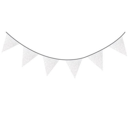 Ghirlande glitterate argento 6m