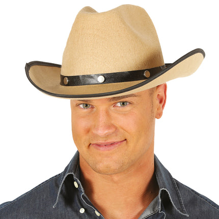 Cappello da cowboy marrone chiaro