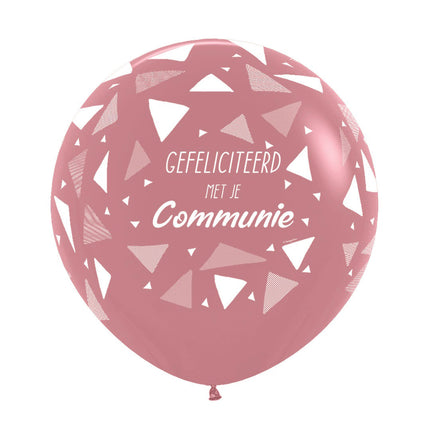 Palloncini Congratulazioni per la Comunione Triangoli in legno di palissandro 61 cm 3 pezzi