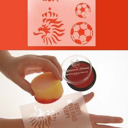 PXP Face Paint Stencil Hollow 12x13 cm