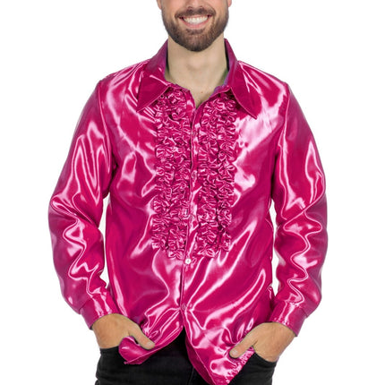 Camicetta Disco Ruffles Fucsia