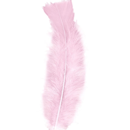 Piume rosa chiaro 50 pezzi