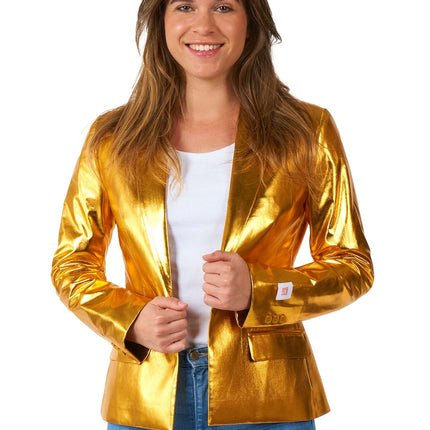 Blazer d'oro da donna <tc>OppoSuits</tc>