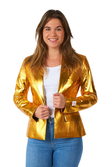 Blazer d'oro da donna <tc>OppoSuits</tc>