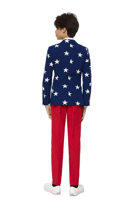 Tuta USA a stelle e strisce Ragazzo adolescente <tc>OppoSuits</tc>