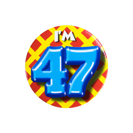 Ho 47 anni Pulsante 47 anni 5,5 cm