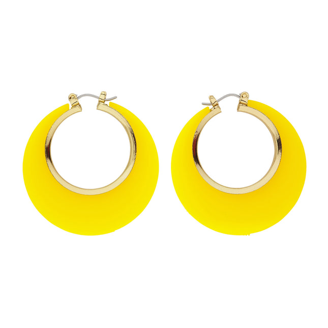 Orecchini Disco 70S in oro giallo