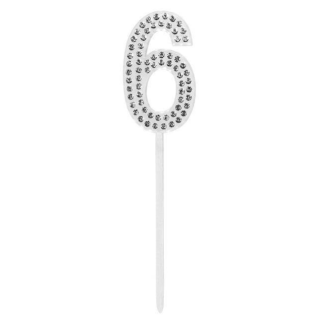 Cake topper 6 anni Diamante 10,5 cm