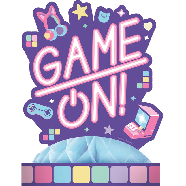 Decorazione da tavolo per feste di gioco Game On! 23cm