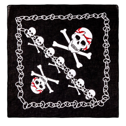Bandana pirata bianca e nera
