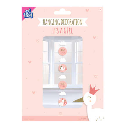 Decorazione da appendere Neonato Bambina 120cm