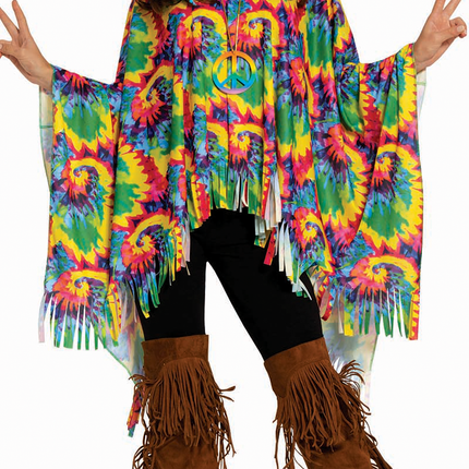 Costume Poncho Hippie M