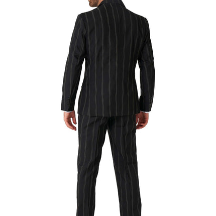 Abito gessato nero da uomo <tc>Suitmeister</tc>