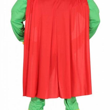 Erba in costume da supereroe