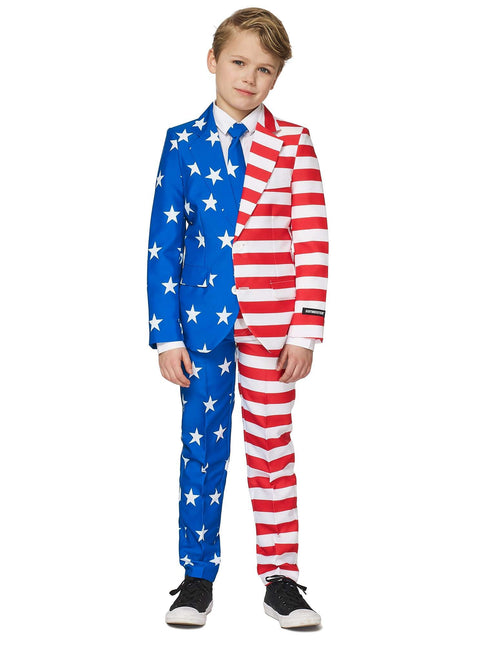Tuta con bandiera USA Ragazzo <tc>Suitmeister</tc>