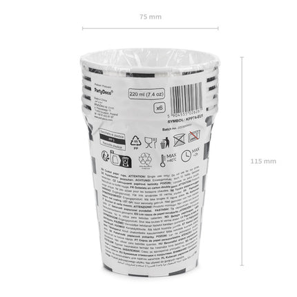 Tazze da corsa 220ml 6pz