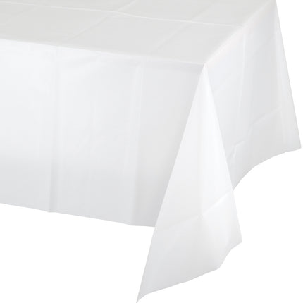 Tovaglia bianca in plastica 2,74m