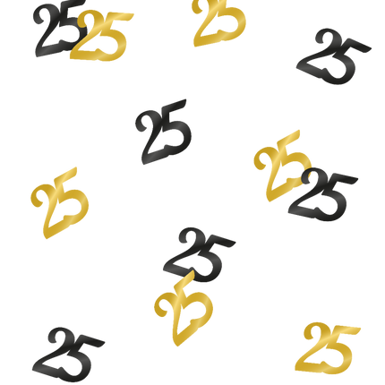Coriandoli da tavola 25 anni 20gr
