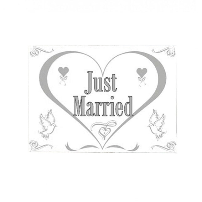 Bandiera per finestra Just Married 1,5 m